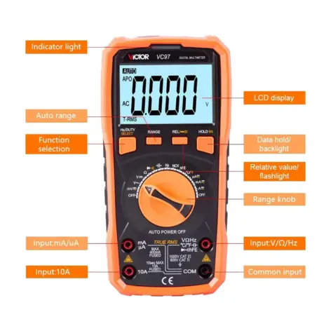 مولتی متر ویکتور مدل VICTOR VC97 New